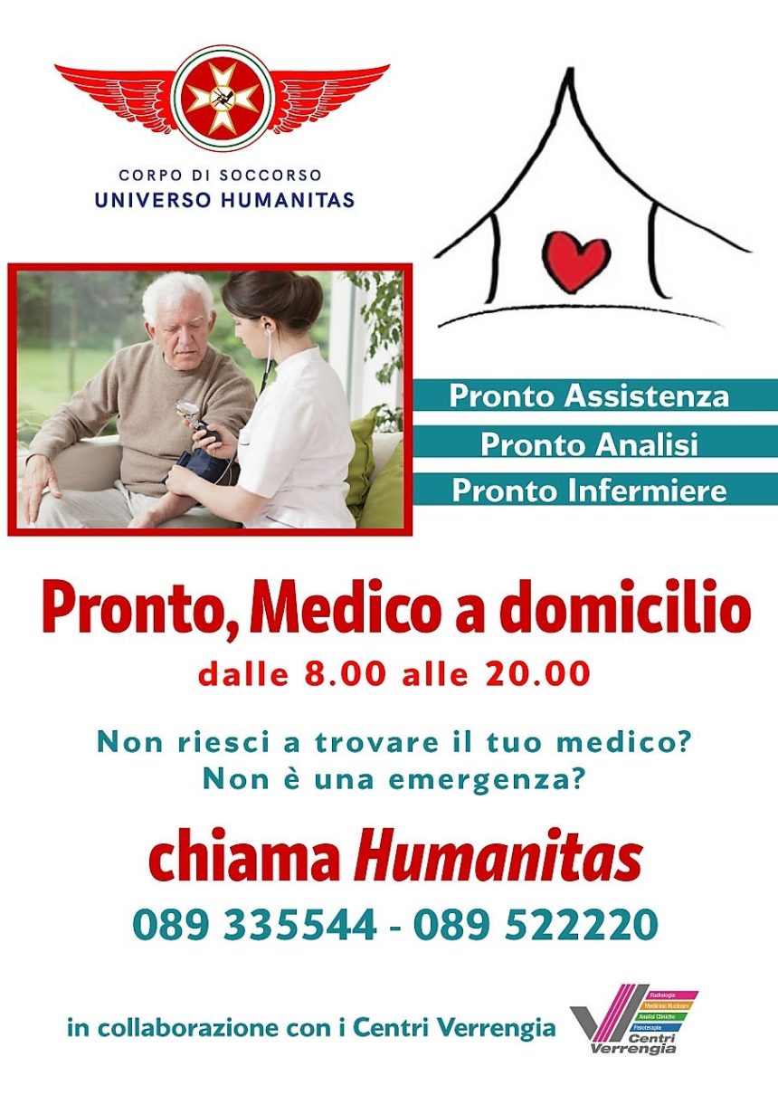 “Pronto, medico a domicilio”. Al via nuovo servizio di assistenza