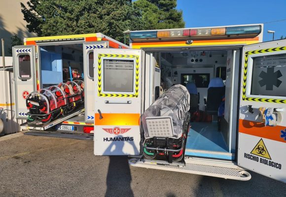Covid-19, consegnata seconda ambulanza ‘alto contenimento’
