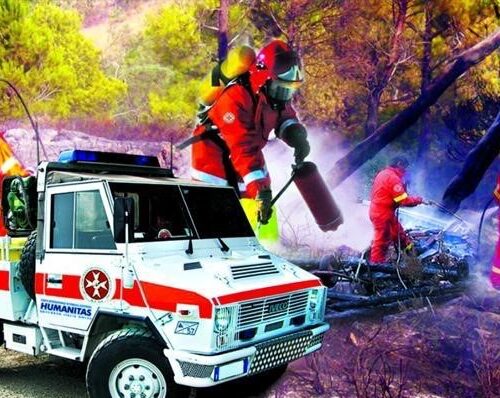 Incendio al Canalone di Salerno
