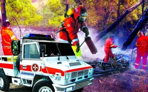 Incendio al Canalone di Salerno